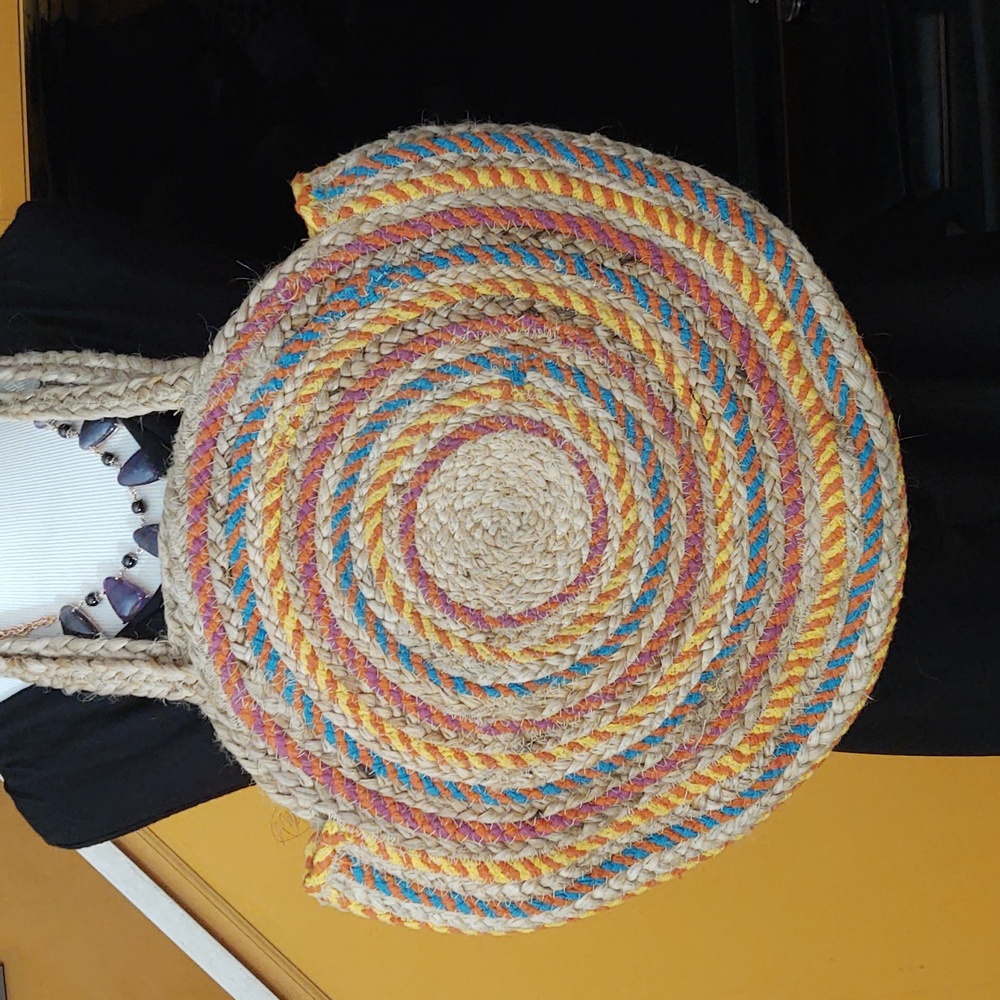 Jute/cotton summer tote
